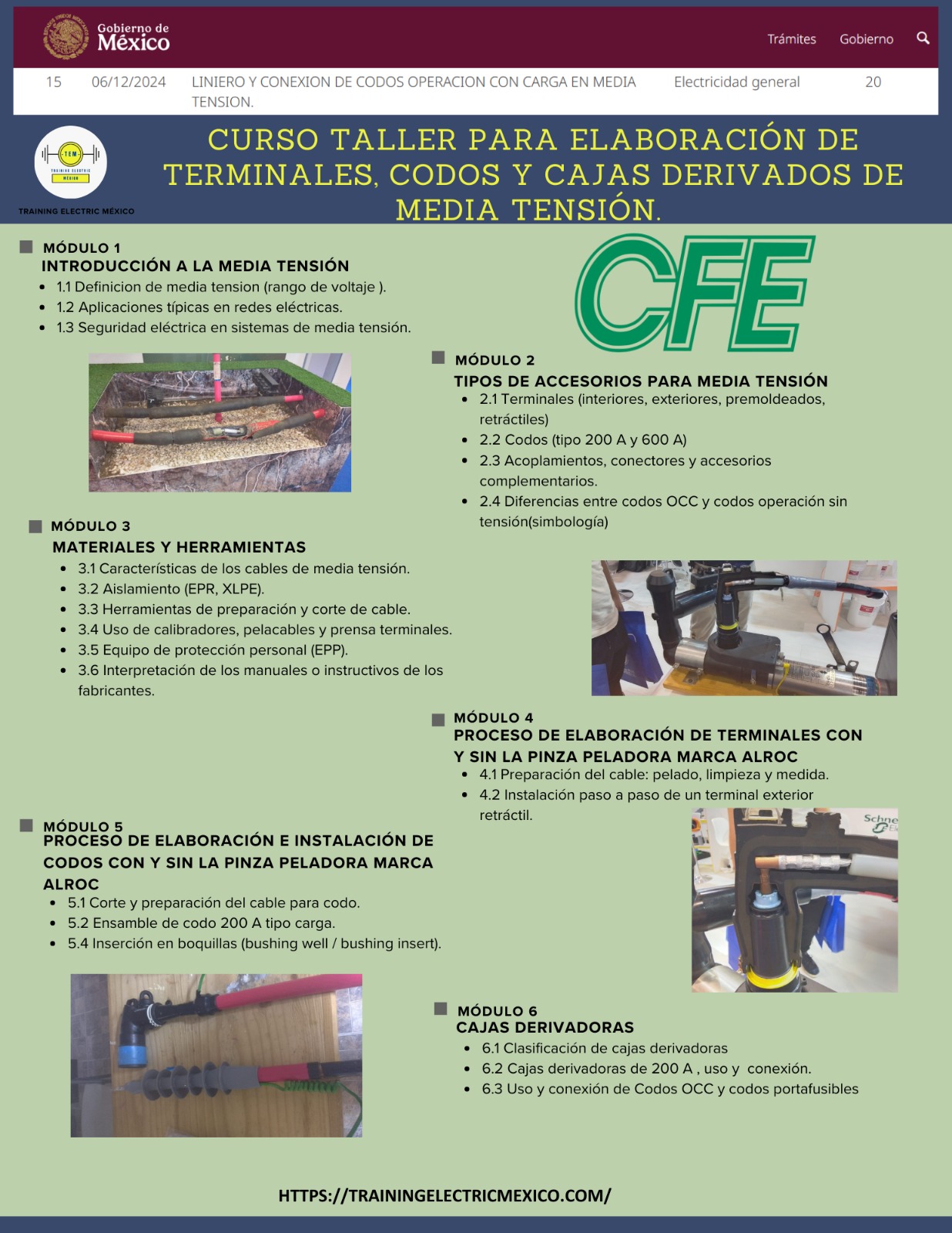 Terminales y codos MT
